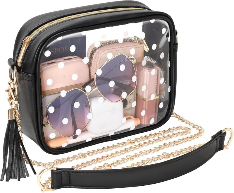 Packism Clear Bag for Stadium Events - Clear Purses for Women Stadium Crossbody Concert Bag for Game Day, Sports, Festival - Image 1